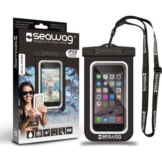 Seawag Universal Αδιάβροχη Θήκη Πουγκί για Smartphones έως 6,7" (SEAWAG_B1X) Black / White