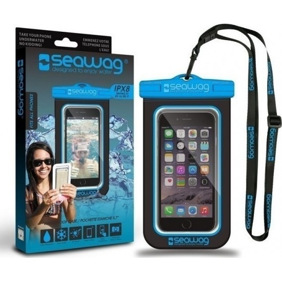 Seawag Universal Αδιάβροχη Θήκη Πουγκί για Smartphones έως 6.7'' (SEAWAG_B2X) Black / Blue
