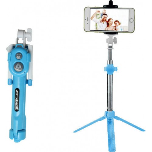 Selfie Stick Bluetooth Tripod Μαύρο