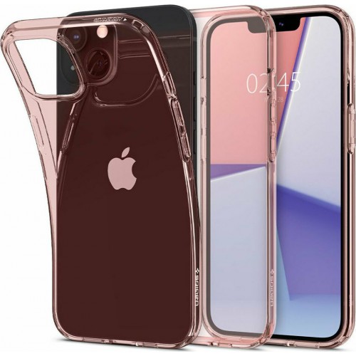 Spigen Crystal Flex Back Cover Σιλικόνης Ροζ (iPhone 13)