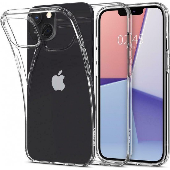 Spigen Liquid Crystal Back Cover Σιλικόνης Διάφανο (iPhone 14 / 13)