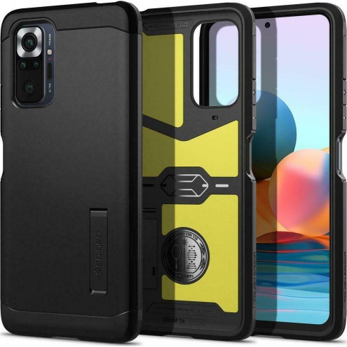 Spigen Tough Armor Back Cover Πλαστικό Μαύρο (Redmi Note 10 Pro)