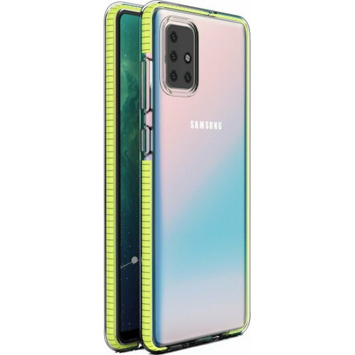 Spring Back Cover Σιλικόνης Κίτρινο (Galaxy A71)