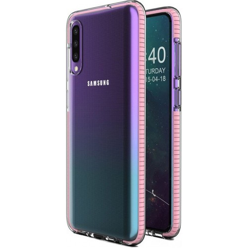 Spring Back Cover Σιλικόνης Ροζ (Galaxy A50 / 30S)