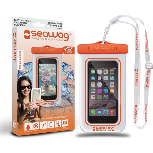 Θήκη Seawag Waterproof Case IPX8 Universal  έως 6,7 " (Άσπρο-Πορτοκαλί) Θήκη Seawag Waterproof Case IPX8 Universal  έως 6,7 " (Άσπρο-Πορτοκαλί)