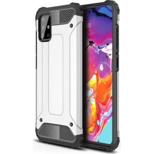Tough Armor Back Cover Ασημί (Galaxy A51 / A31)