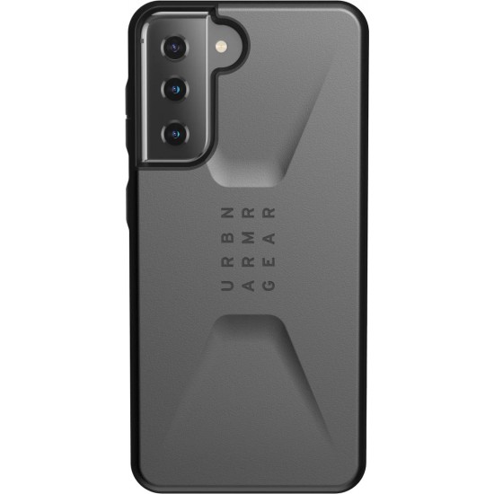 UAG Civilian Back Cover Πλαστικό Ανθεκτική Ασημί (Galaxy S21 Plus  5G)