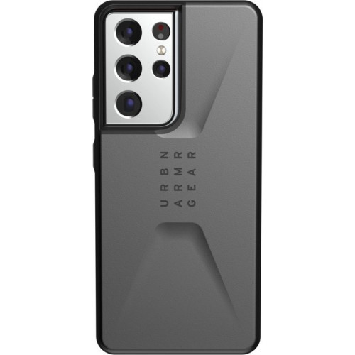 UAG Civilian Back Cover Πλαστικό Ανθεκτική Ασημί (Galaxy S21 Ultra 5G)