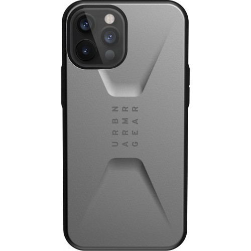 UAG Civilian Back Cover Πλαστικό Ασημί (iPhone 12 Pro Max)