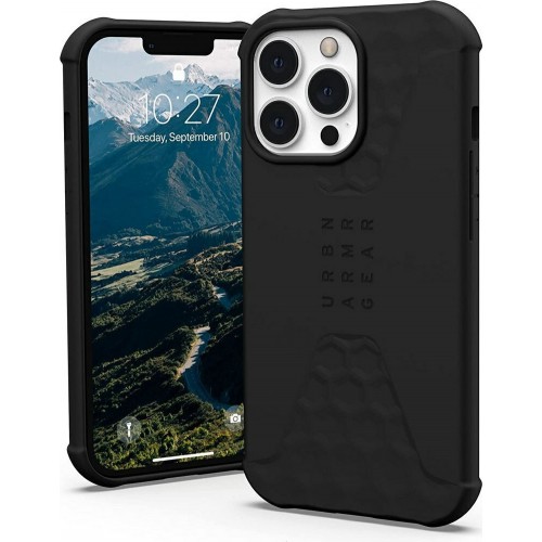 UAG Standard Issue Back Cover Σιλικόνης Ανθεκτική Μαύρο (iPhone 13 Pro)