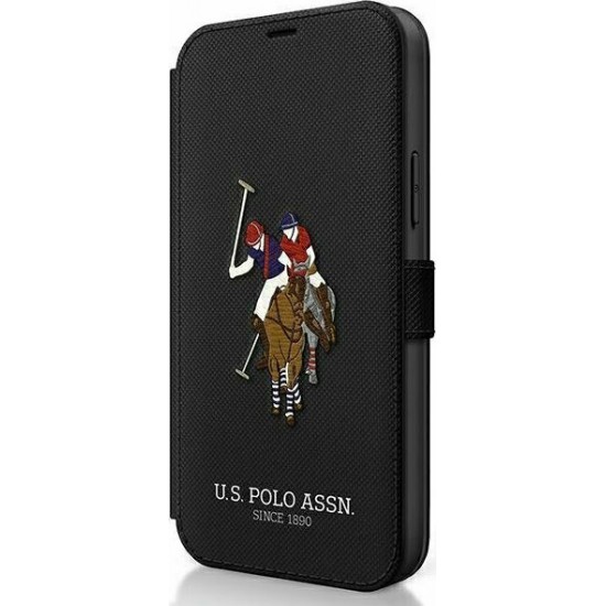 U.S. Polo Assn. Embroidery Collection Book Μαύρο (iPhone 12 Pro Max)