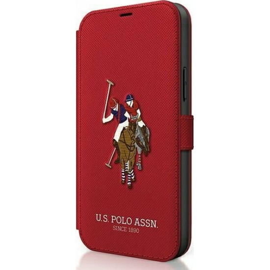 U.S. Polo Assn. Embroidery Collection Book Red (iPhone 12 Pro Max)