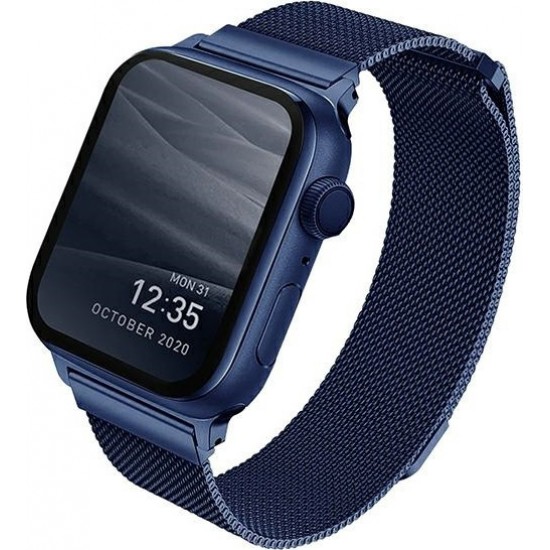Uniq Dante Λουράκι Stainless Steel Marine Blue (Apple Watch 42/44mm)