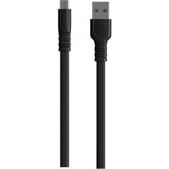 WK Regular USB 2.0 to micro USB Cable Μαύρο 2m (WDC-066m)