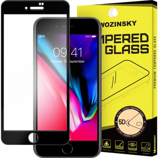 Wozinsky 5D Full Face Tempered Glass Black (iPhone 8 Plus / 7 Plus)