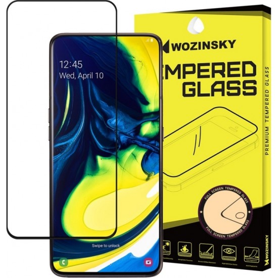 Wozinsky 5D Full Glue Full Face Tempered Glass Black (Galaxy A80)