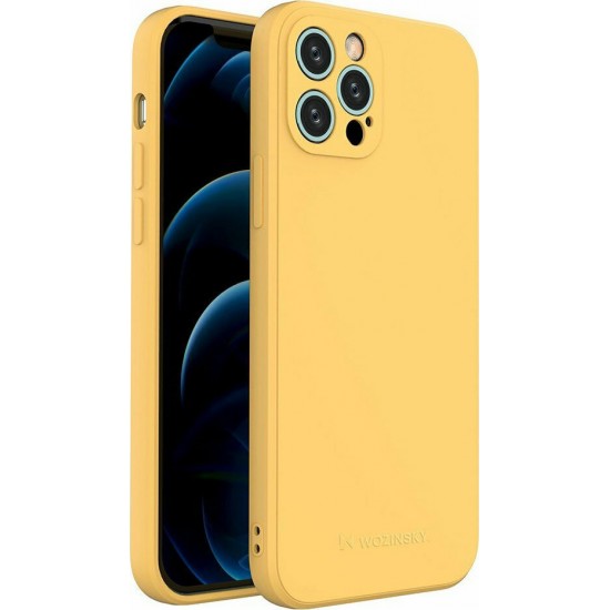 Wozinsky Color Back Cover Σιλικόνης Κίτρινο (iPhone 12 Pro)