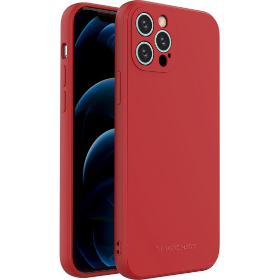 Wozinsky Color Back Cover Σιλικόνης Κόκκινο (iPhone 12 Pro)