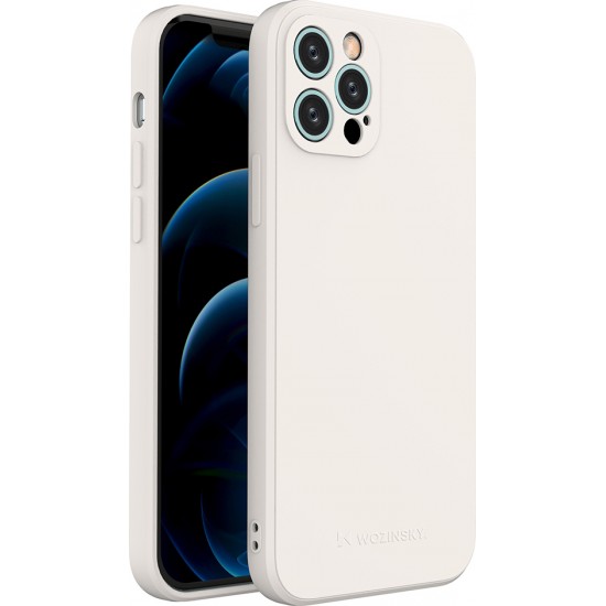 Wozinsky Color Back Cover Σιλικόνης Λευκό (iPhone 12 Pro)