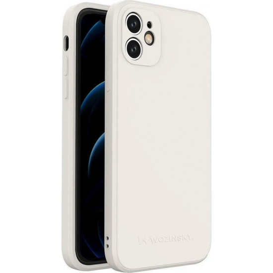 Wozinsky Color Back Cover Σιλικόνης Λευκό (iPhone 12)