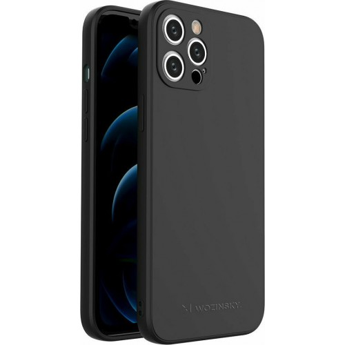 Wozinsky Color Back Cover Σιλικόνης Μαύρο (iPhone 12 Pro Max)