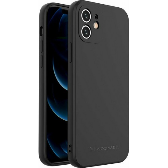 Wozinsky Color Back Cover Σιλικόνης Μαύρο (iPhone SE 2020/8/7)