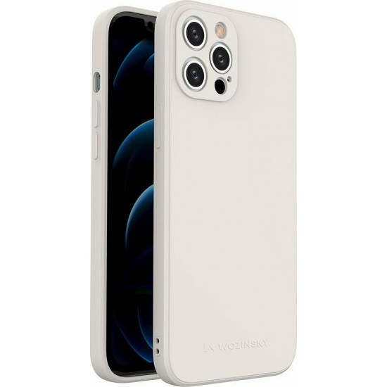 Wozinsky Color Back Cover Σιλικόνης Off White iPhone 12 Pro Max