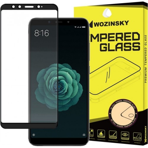 Wozinsky Full Face Tempered Glass Black (Mi 6X/Mi A2)