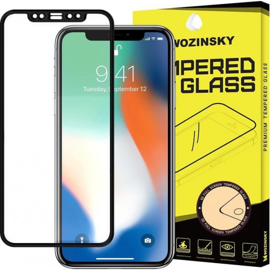 Wozinsky Full Face Tempered Glass 9H Black (iPhone 11 Pro / Xs / X)