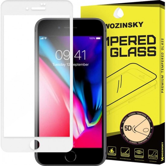 Wozinsky 5D Full Glue Full Face Glass White (iPhone 8 Plus / 7 Plus)