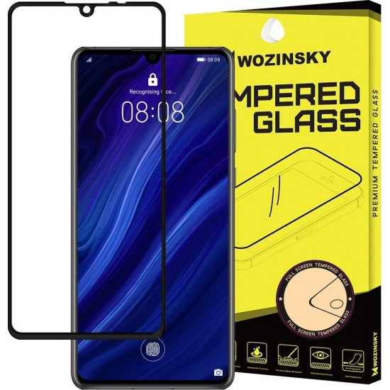 Wozinsky Full Glue Full Face Tempered Glass Black (Huawei P30)