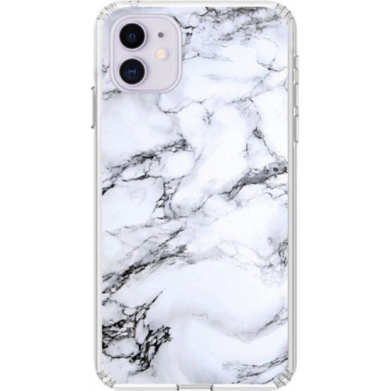 Wozinsky Marble Back Cover Λευκό (iPhone 11)