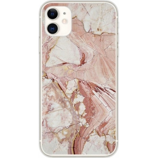 Wozinsky Marble Back Cover Ροζ (iPhone 11)