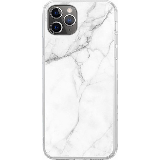 Wozinsky Marble Back Cover Σιλικόνης Λευκό (iPhone 12 Pro Max)