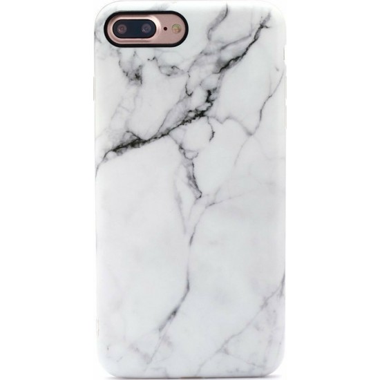 Wozinsky Marble Back Cover Σιλικόνης Λευκό (iPhone 8/7 Plus)