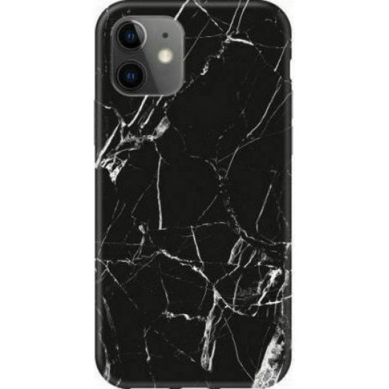 Wozinsky Marble Back Cover Σιλικόνης Μαύρο (iPhone 12 / 12 Pro)