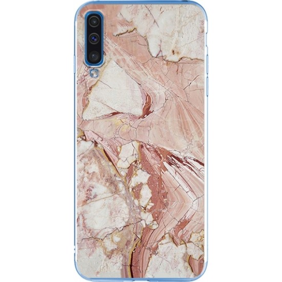 Wozinsky Marble Back Cover Σιλικόνης Ροζ για Samsung (Galaxy A50)