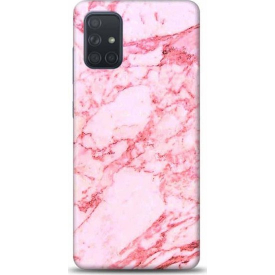 Wozinsky Marble TPU Back Cover Σιλικόνης Ροζ (Galaxy A71)