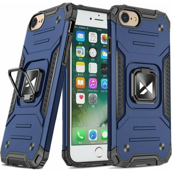 Wozinsky Ring Armor Back Cover Πλαστικό / Σιλικόνης Μπλε (iPhone SE 2020/8/7)