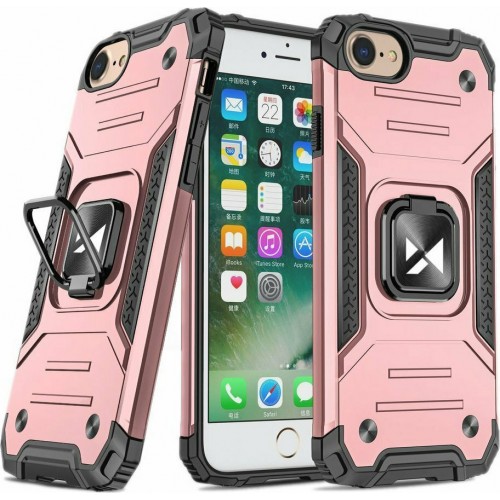 Wozinsky Ring Armor Back Cover Συνθετική Ανθεκτική Ροζ (iPhone SE 2020/8/7)
