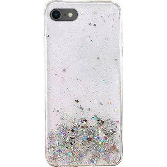 Wozinsky Star Glitter Back Cover Σιλικόνης Διάφανο (iPhone SE 2020/8/7)