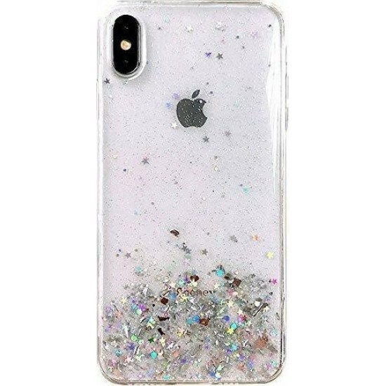 Wozinsky Star Glitter Back Cover Σιλικόνης Διάφανο (iPhone XR)