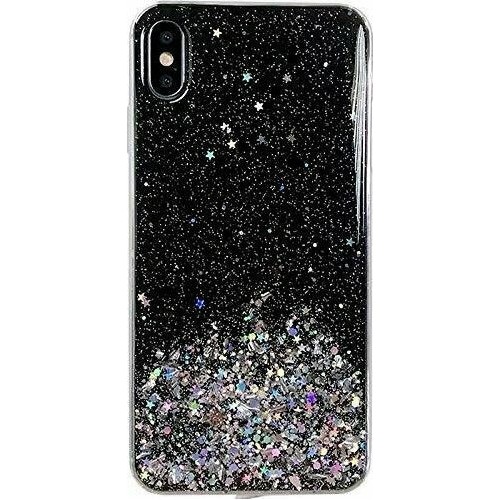Wozinsky Star Glitter Back Cover Σιλικόνης Μαύρο (iPhone XR)