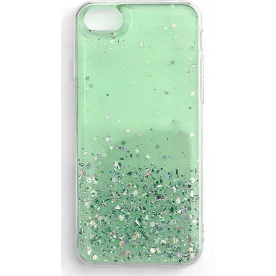 Wozinsky Star Glitter Back Cover Σιλικόνης Πράσινο (iPhone SE 2020/8/7)