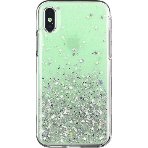 Wozinsky Star Glitter Back Cover Σιλικόνης Πράσινο (iPhone XR)