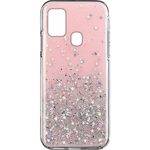 Wozinsky Star Glitter Shining Back Cover Σιλικόνης Ανθεκτική Ροζ (Galaxy M21)