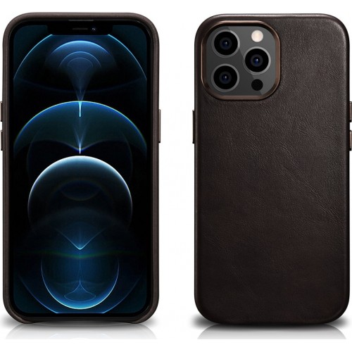 iCarer Oil Wax Back Cover Δερμάτινο Coffee (iPhone 13 Pro Max) iCarer Oil Wax Back Cover Δερμάτινο Coffee (iPhone 13 Pro Max)