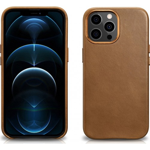iCarer Oil Wax Back Cover Δερμάτινο Καφέ (iPhone 13 Pro Max) iCarer Oil Wax Back Cover Δερμάτινο Καφέ (iPhone 13 Pro Max)
