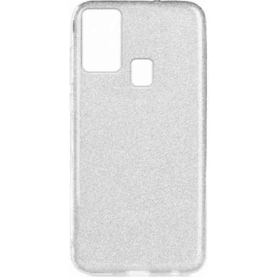Oem Glitter Case Shining Cover Για Xiaomi Redmi 9C / 10A Ασήμι