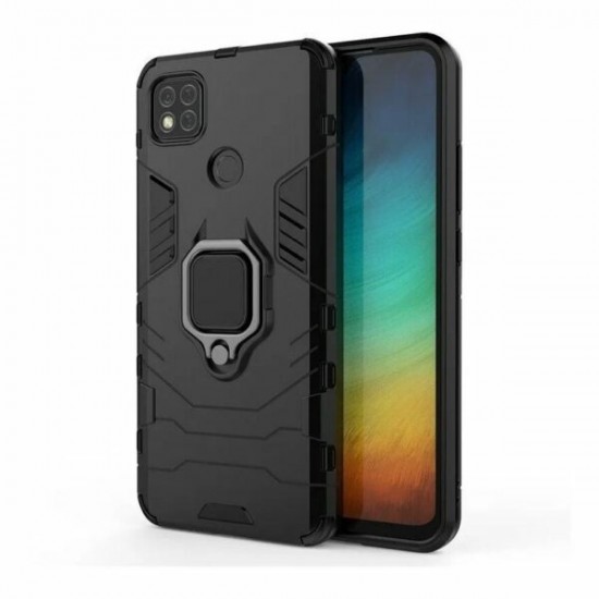Forcell Nitro Back Cover Σιλικόνης Μαύρο (Redmi 9C / 10A)